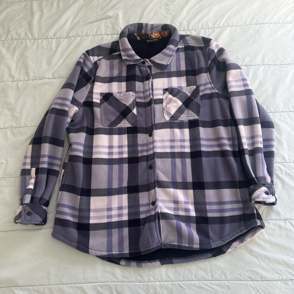 Women’s Plaid Shirt Jacket